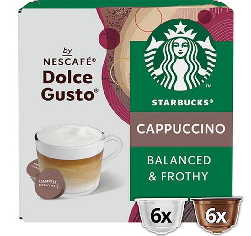 72 Nescaf&eacute;* Dolce Gusto* Compatible Pods Cappuccino &ndash; STARBUCKS image number 1