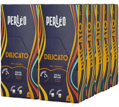 100 capsules compatibles Nespresso* Original Delicato - PERL&Eacute;O