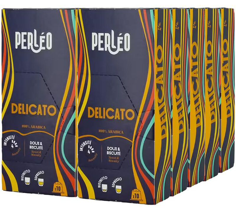 100 capsules compatibles Nespresso* Original Delicato - PERL&Eacute;O image number 0