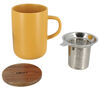 Ogo Living Juliet Stoneware Mug Acacia Lid with Strainer Yellow - 50cl image number 3