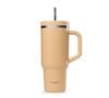 Qwetch - Thermobecher Aprikose mit Henkel und Strohhalm - 900 ml image number 0