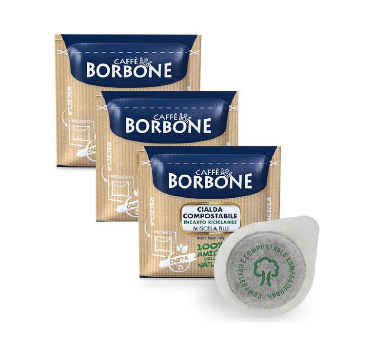 Caff&egrave; Borbone - 150 Cialde Carta - Miscela Blu image number 0