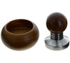 MOTTA 'Bubble' 58mm tamper with coffee tamper holder - Stainless steel & wood image number 2