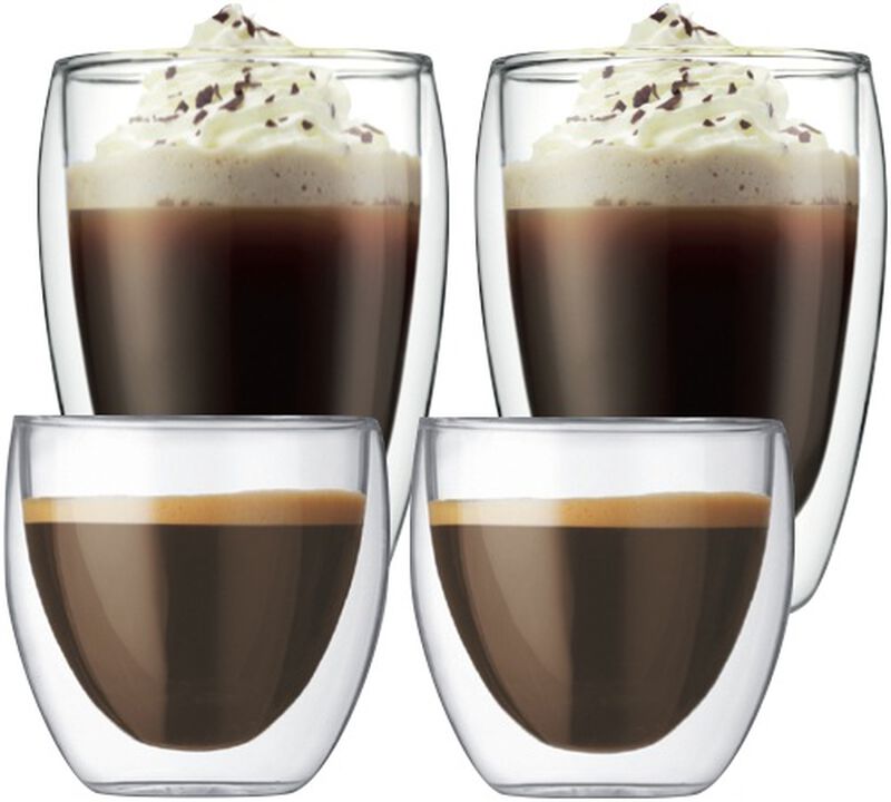 Bodum - 4 Bicchieri doppia parete - Pavina 8 cl e 35 cl image number 0