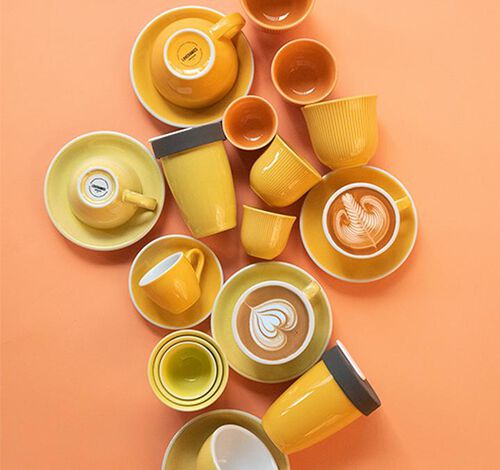 Loveramics - 6 Kaffeetassen gepr&auml;gt - 250 ml Orange image number 3
