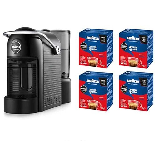 Lavazza A Modo Mio - Macchina caff&egrave; Joli Evo Plus Rossa + 64 capsule Crema & Gusto