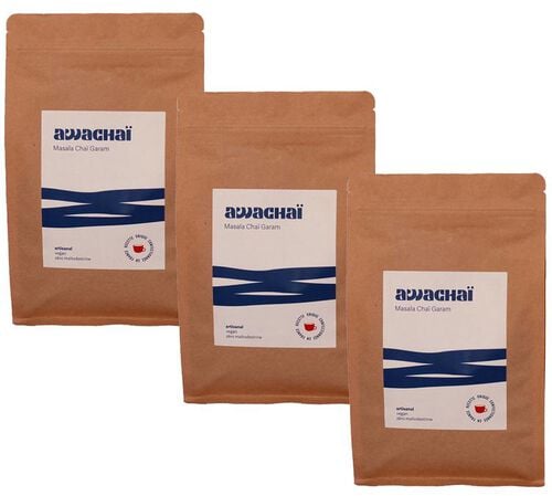 Pack Masala Cha&iuml; Garam Artisanal Vegan Bio - Vrac 3 x 1 kg - AWACHA&Iuml;