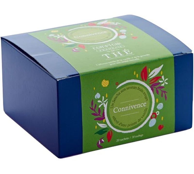Connivence fruity Green Tea - 20 chiffon tea bags - Comptoir Fran&ccedil;ais du Th&eacute; image number 0