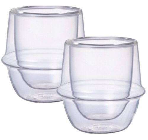 2 verres double paroi Kronos 8cl - KINTO image number 1
