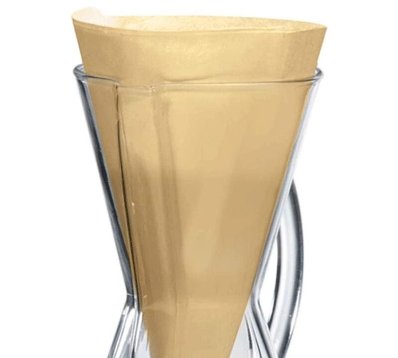 Chemex&reg; Bonded Filters Unfolded Half Moon (Natural) x 100 image number 3