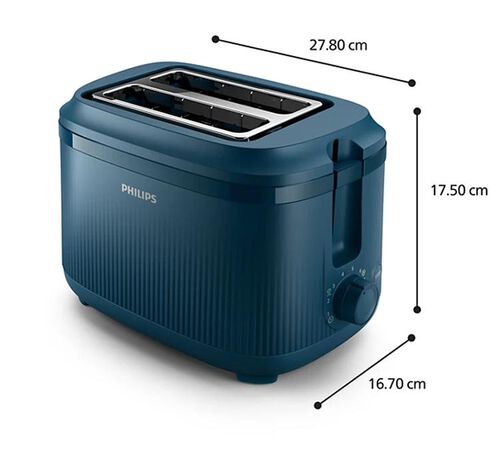 Grille-pain Philips S&eacute;rie 3000 - Toaster 2 fentes 900W HD2511/70 Bleu image number 1