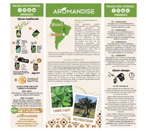 Aromandise - Mat&egrave; verde selvatico bio 350 g image number 2