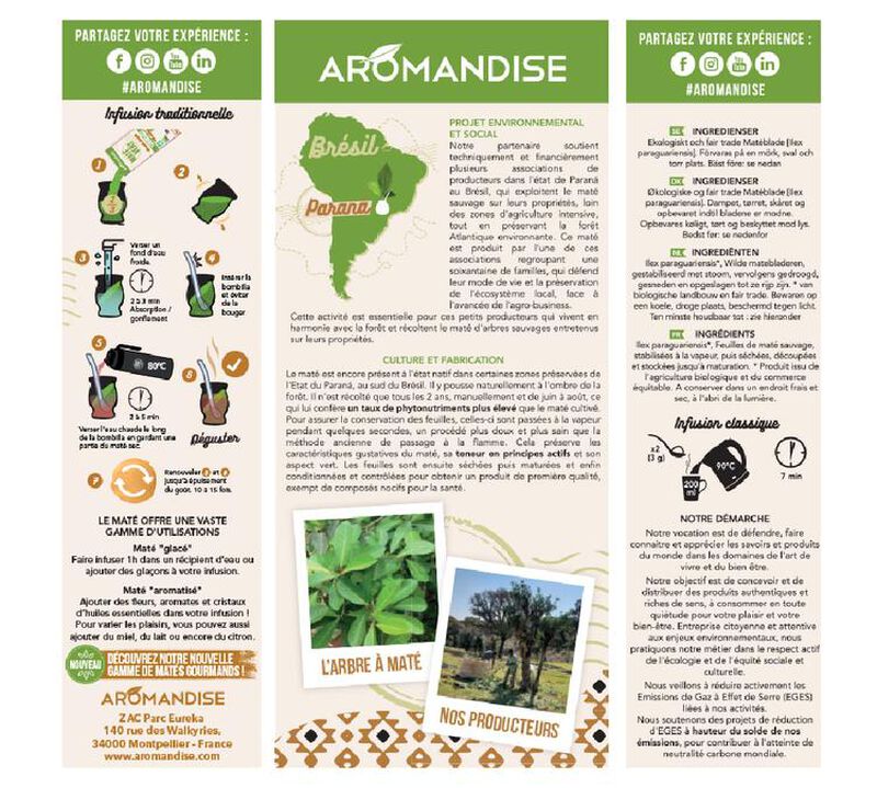 Aromandise - Mat&egrave; verde selvatico bio 350 g image number 2