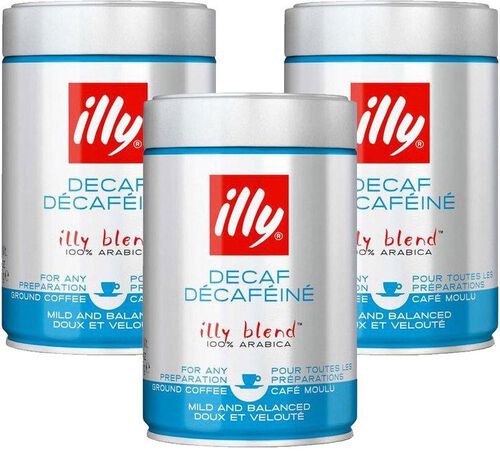 3 x 250 g - Caf&eacute; moulu - D&eacute;caf&eacute;in&eacute; pour espresso - ILLY