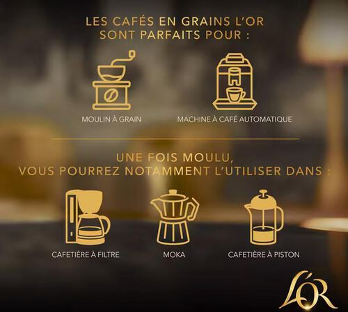 L'Or Coffee Beans Absolu Intensity 13 - 2 x 1kg image number 1