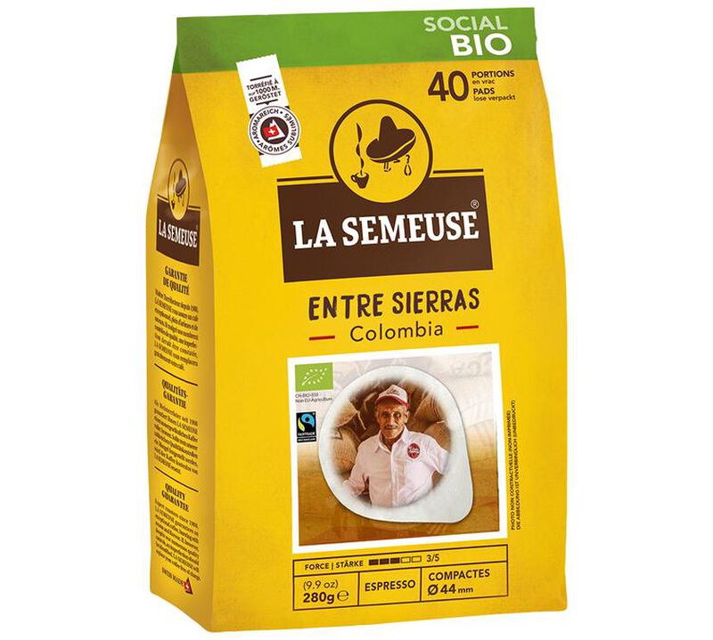 40 ESE-Pads - Entre Sierras Colombia Bio - Fairtrade - La Semeuse image number 0