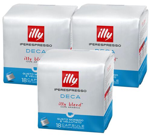 Illy Iperespresso Decaffeinated Pods Classico Roast - 3 x 18