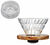 Hario Bundle V60 Dripper VDG-02 in Glass and Olive Wood + Drip Assist PDA-02-T - 4 cups image