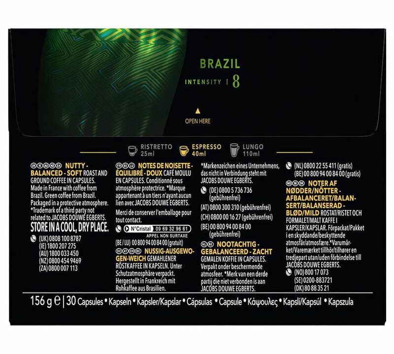 30 Nespresso* Original Compatible Capsules Brazil - L'OR ESPRESSO image number 1