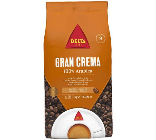 Delta Caf&eacute;s - Gran Crema Coffee Beans - 1kg