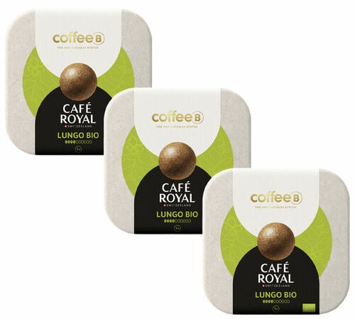 27 Boules de caf&eacute; Lungo Bio Compatible CoffeeB - CAF&Eacute; ROYAL