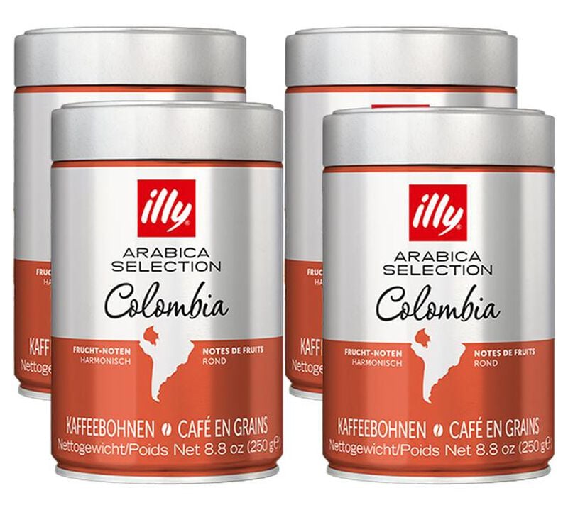 4 x 250 g - Caf&eacute; en grain - Arabica S&eacute;lection Colombie - ILLY image number 0