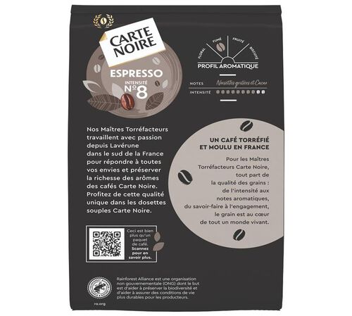 Maxiformat 60 dosettes souples N&deg;8 Espresso Classic - CARTE NOIRE image number 2