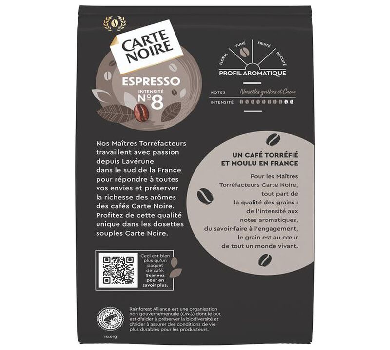 Maxiformat 60 dosettes souples N&deg;8 Espresso Classic - CARTE NOIRE image number 2