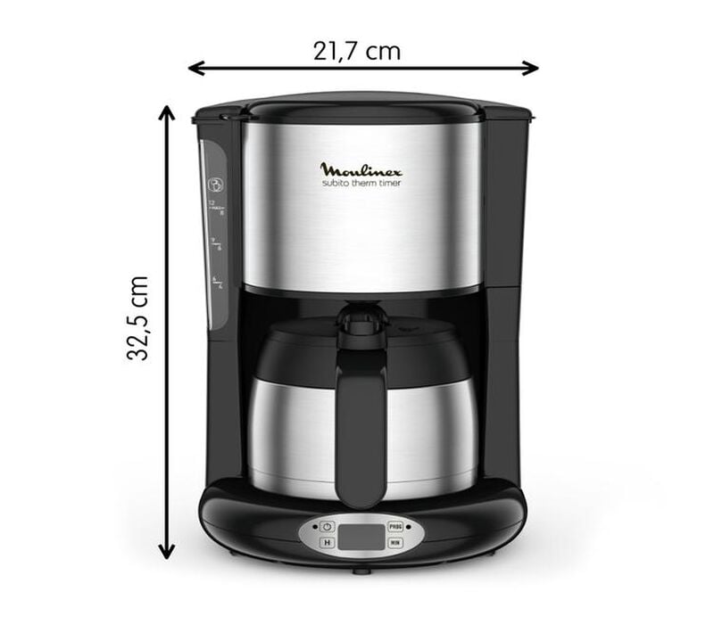 Cafeti&egrave;re Moulinex Subito isotherme FT362811 filtre programmable + offre cadeaux image number 3