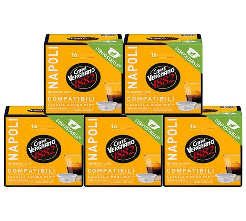 Caff&egrave; Vergnano Lavazza A Modo Mio Capsules Napoli x 80