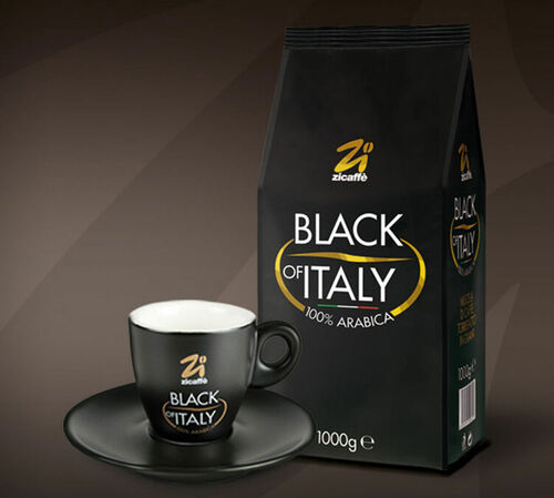 Zicaff&egrave; Coffee Beans Black of Italy 100% Arabica - 1kg image number 7