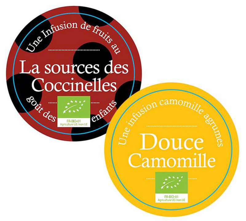 Pack Infusions Douce Camomille et La Source des Coccinelles Bio - Vrac 2 x 100 g - COMPTOIR FRAN&Ccedil;AIS DU TH&Eacute; image number 0