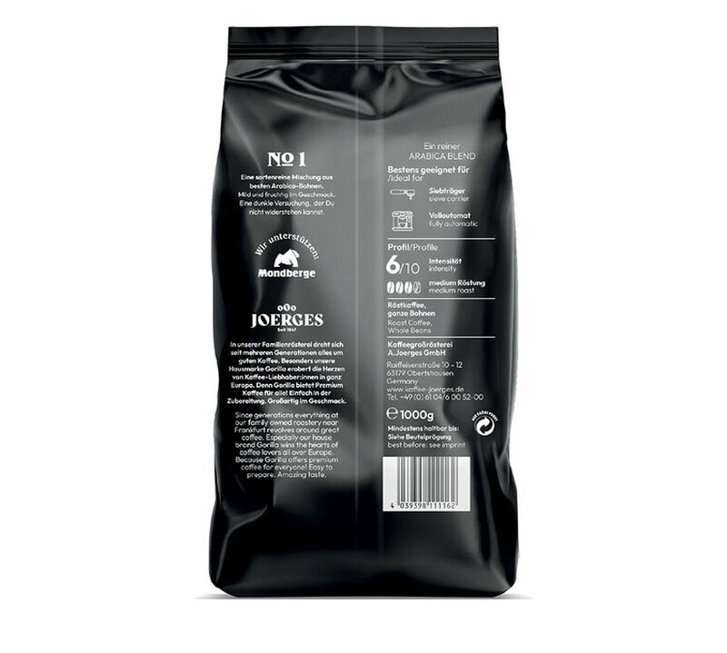 Gorilla Coffee Crema n&deg;1 Coffee Beans - 1kg image number 1