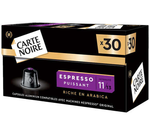 30 capsules compatibles Nespresso* Original Espresso Puissant n&deg;11 - CARTE NOIRE image number 4