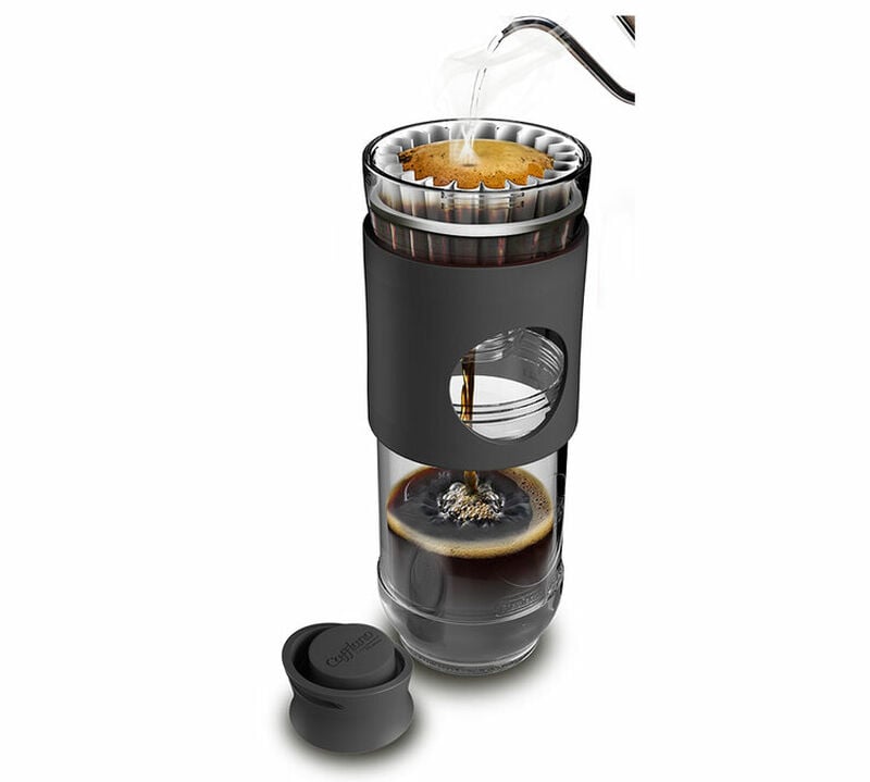 Cafflano Go-Brew portable brewing bottle in black image number 1