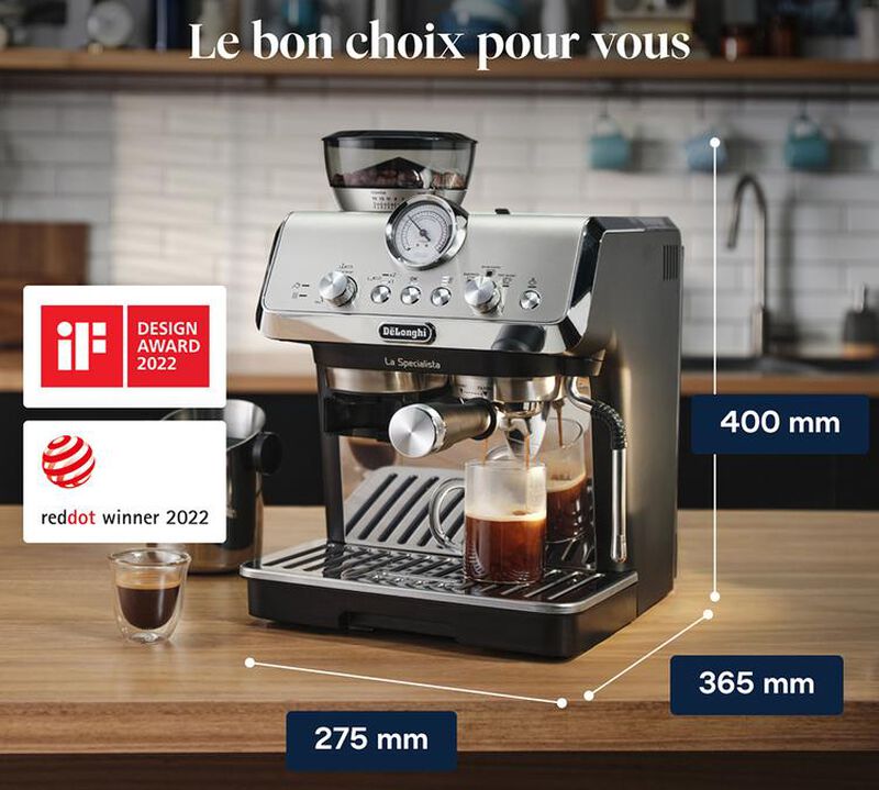 DeLonghi EC9155.MB La Specialista Arte Metal Black + Kit Barista image number 13