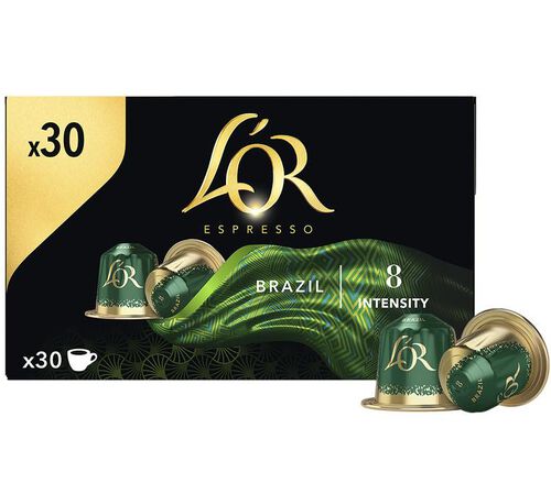 30 Nespresso* Original Compatible Capsules Brazil - L'OR ESPRESSO