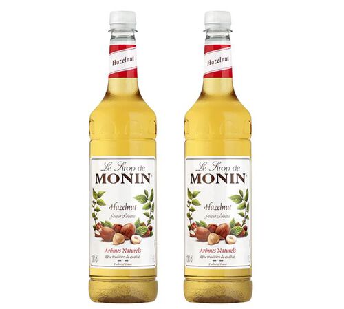 Sirop Monin Noisette - Bouteille plastique - 2 x 1L