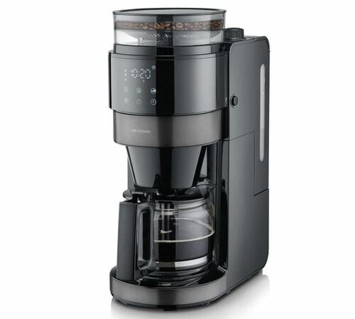Cafeti&egrave;re filtre avec broyeur KA4830 verseuse en verre - SEVERIN