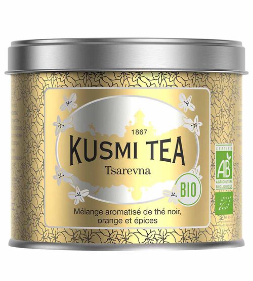 Kusmi Tea Organic Loose Leaf Black Tea Tsarevna - 120g
