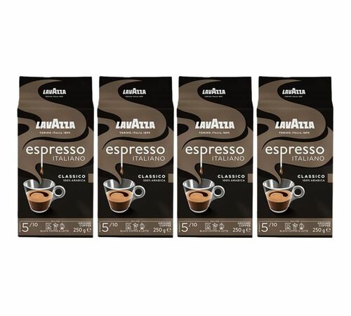 Lavazza Espresso Italiano Ground Coffee - 4 x 250g