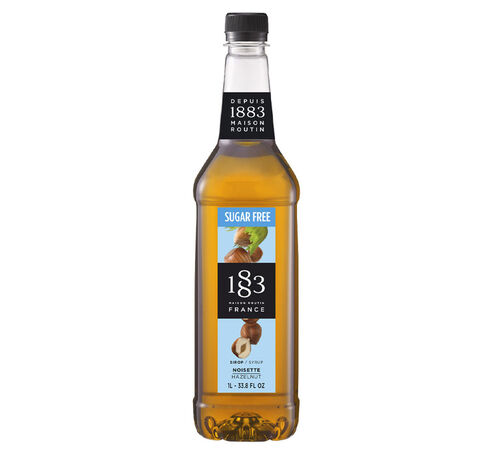 Sirop 1883 Routin Noisette sans sucre - Bouteille Plastique - 1L
