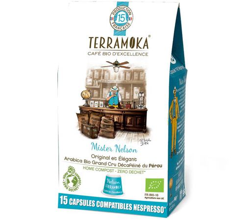 15 Nespresso* Original Compatible Compostable Capsules Mister Nelson &ndash; TERRAMOKA