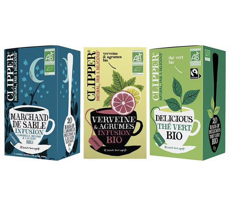 Trio Infusions, Th&eacute; Vert Bio - 3 x 20 sachets - CLIPPER image number 0