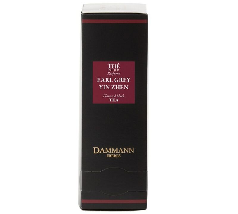 Yin Zhen Earl Grey tea - 24 Cristal&reg; sachets - Dammann Fr&egrave;res image number 0
