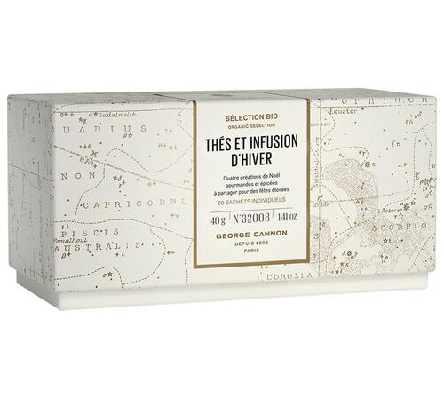 George Cannon Selection of Organic Teas and Herbal Teas for Winter - 20 tea bags