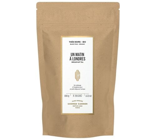 George Cannon - T&egrave; nero Biologico sfuso "Un Matin &agrave; Londres" 100 g image number 1