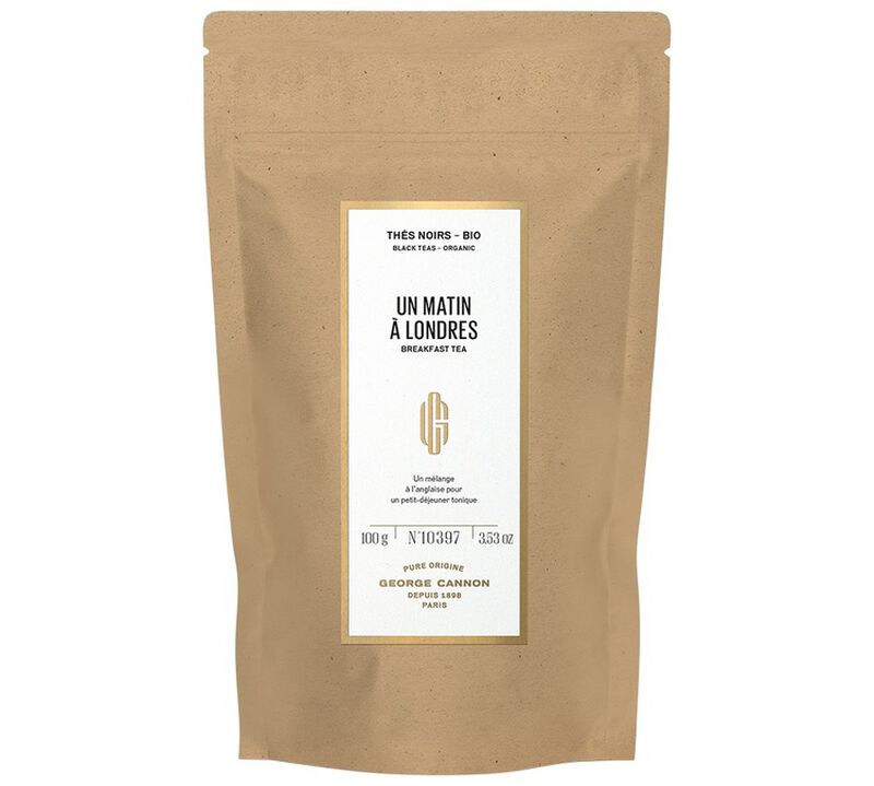 George Cannon - T&egrave; nero Biologico sfuso "Un Matin &agrave; Londres" 100 g image number 1
