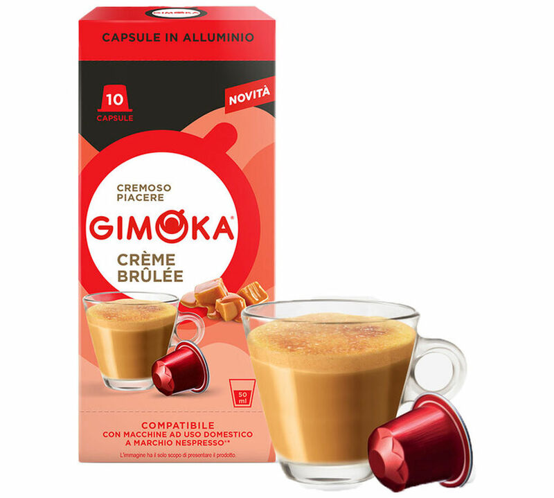 10 Nespresso* Original Compatible Capsules Cr&egrave;me Br&ucirc;l&eacute;e &ndash; GIMOKA image number 1