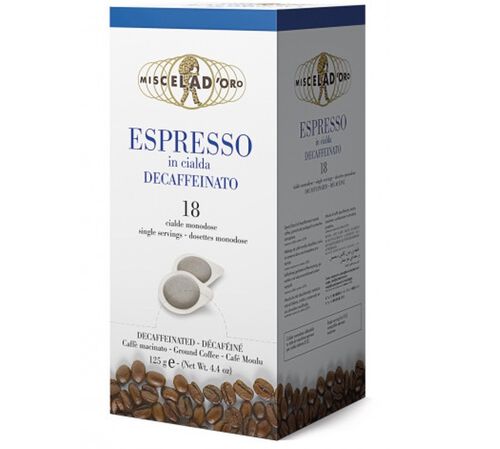 Miscela d'Oro decaffeinated espresso ESE pods x18